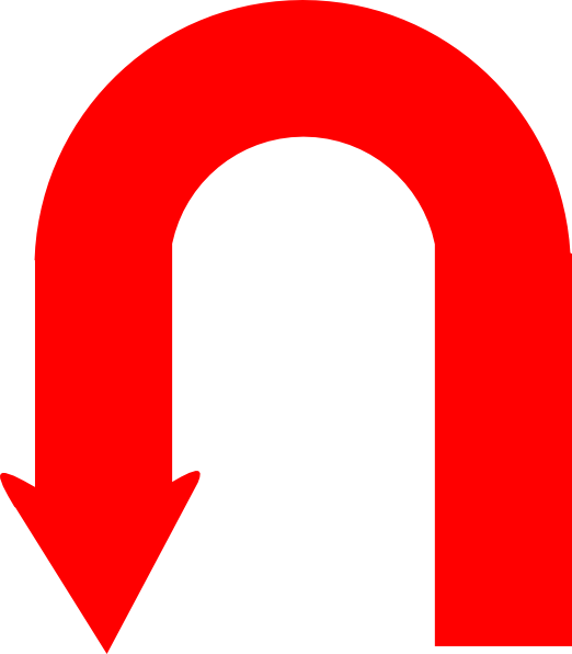 U Turn Sign Red (522x596)