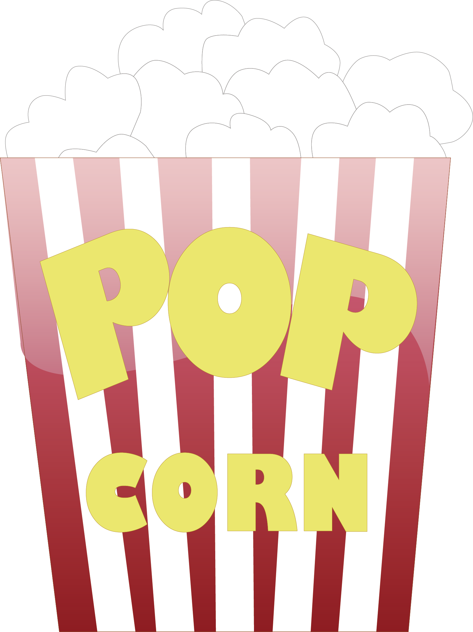 Popcorn Clip Art - Vector Graphics (1624x2170)