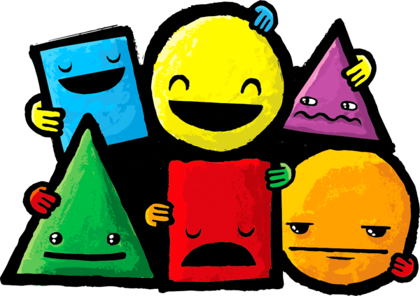 Helping Hands™ And All Shapes™ Are New Series Of Artwork - All Shapes With The Help Of Cartoons (600x422)