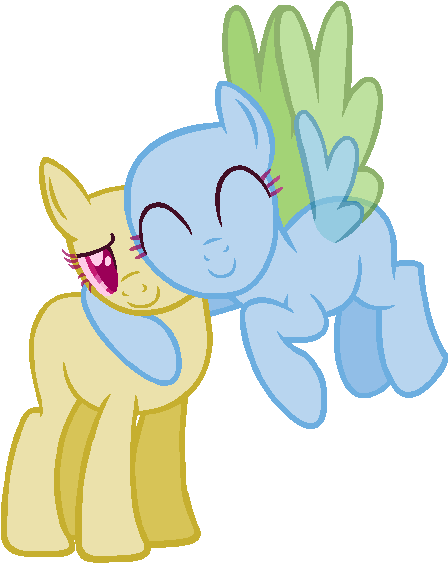 When Your Friends Love And Support You By Tech-kitten - Imagenes De Mlp Bases Friends (477x585)