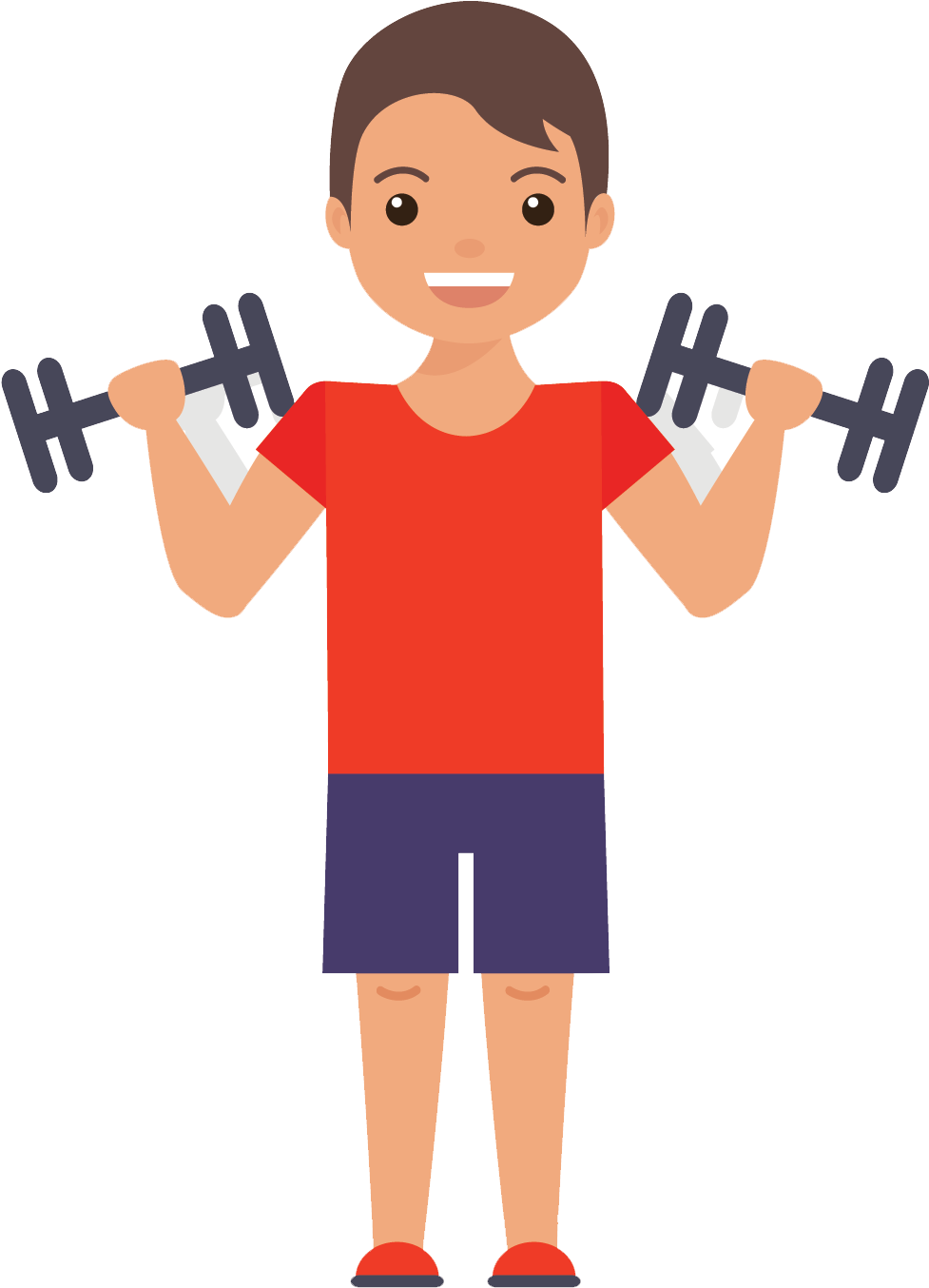 Gym Training 5 Sessions - Cartoon - (1411x1410) Png Clipart Download