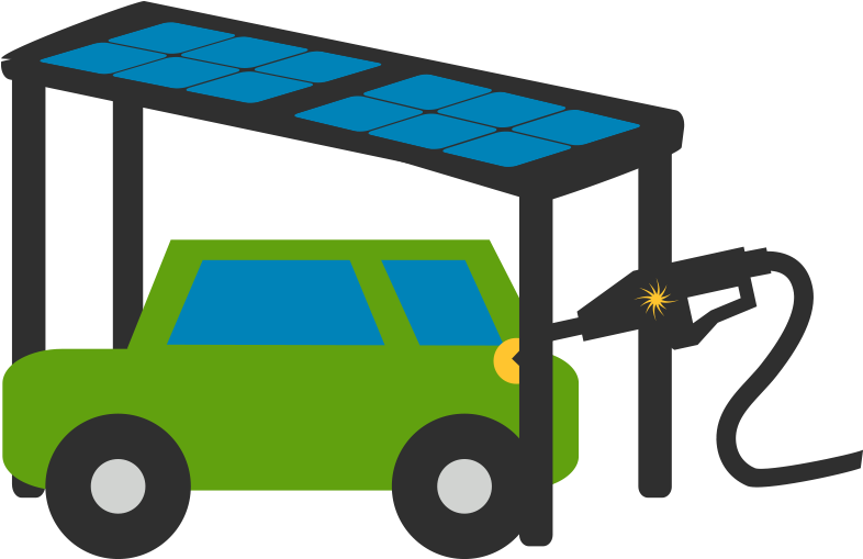 Custom Solar Canopy Installation To Charge Electric - Electric Car (840x544)