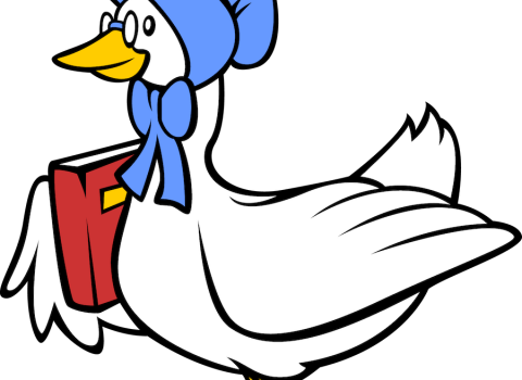 Goose Clipart - Mother Goose Clip Art (480x350)