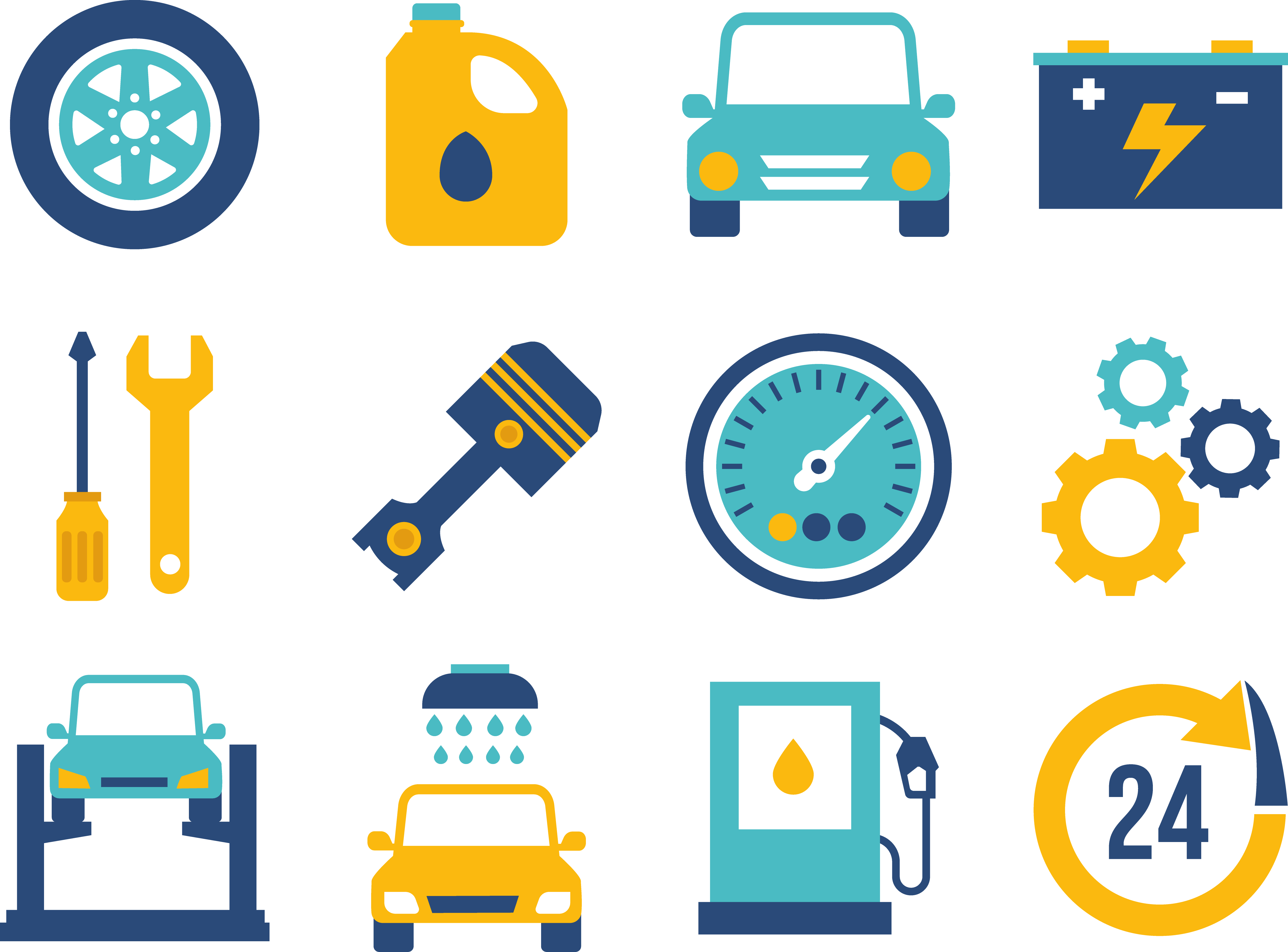 Car Electric Motor Clip Art - Mecânica Png (5032x3722)