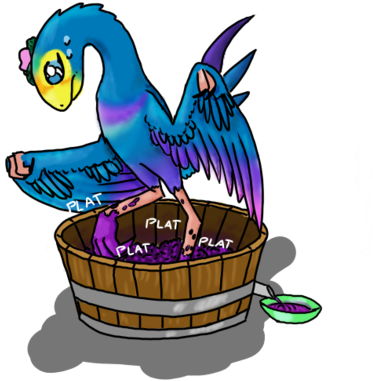 Noeling Grape Stomping By Direredemption - Drawing (400x418)