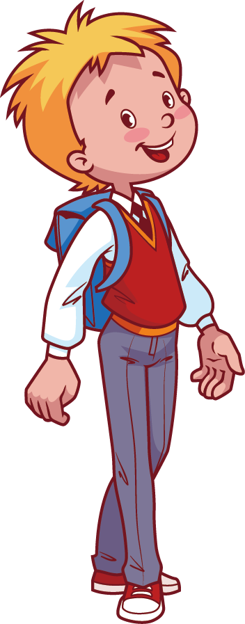 Cartoon Child Euclidean Vector Illustration - Cartoon Child Euclidean Vector Illustration (352x897)