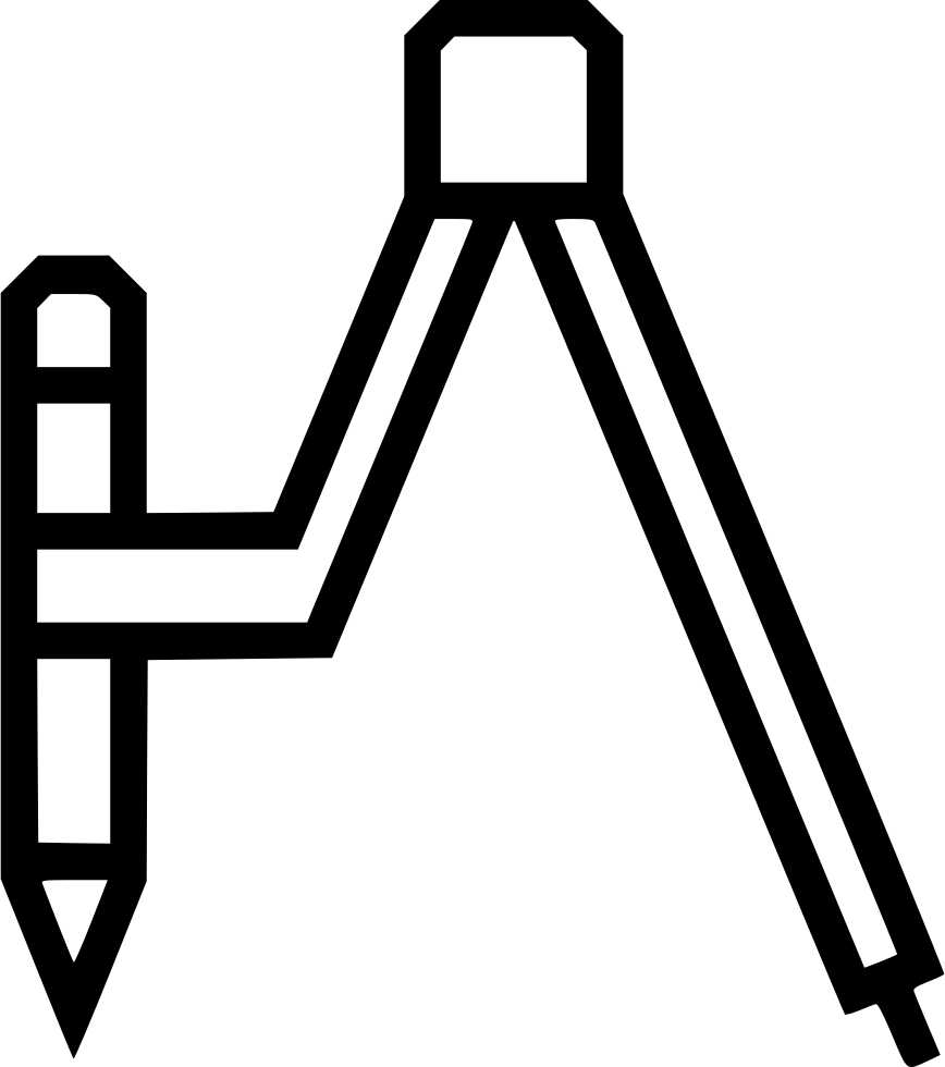 Compass Tool Editor Pencil Draw Circle School Math - Compass (868x980)