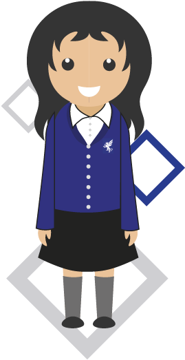 School Uniform - Cartoon (278x549)