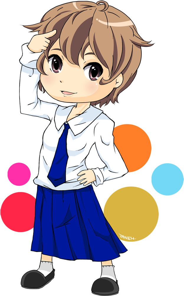 Isabela School Chibi Sample By Taweh - Chibi Students (712x1100)