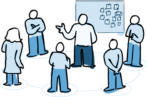 Plan For The Day, Inspect And Adapt Daily Towards Reaching - Scrum Team (550x352)