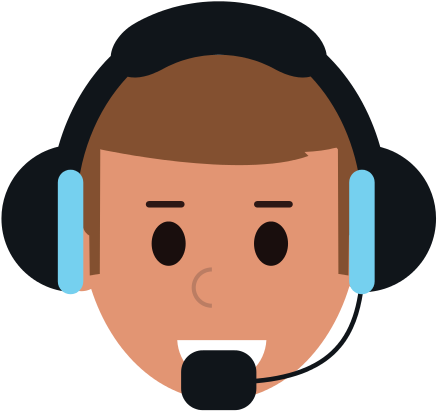 Call Center Worker Icon - Vector Graphics (550x550)