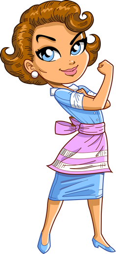 Cleaning Lady Chicago - Clip Art Mother Only (237x518)