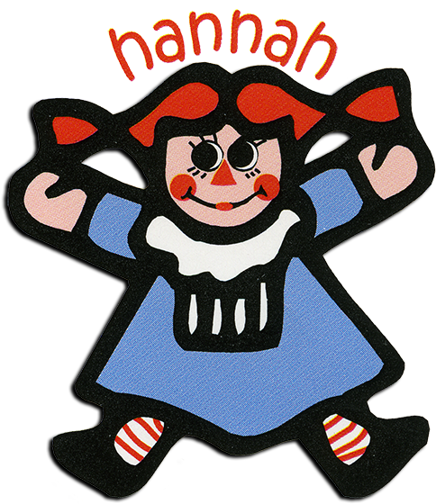 Delta Gamma Mascot Hannah Doll - Cartoon (600x600)