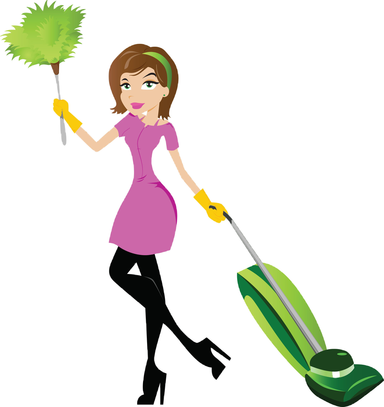 Cleaning Lady Clip Art (1227x1300)