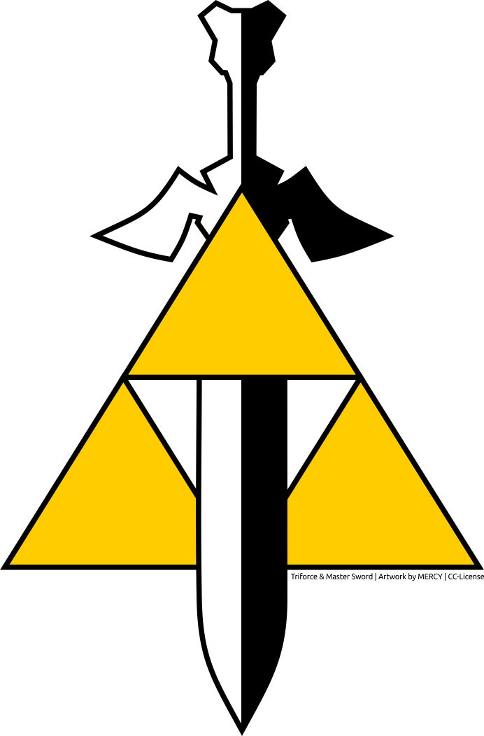 Master Sword Cliparts - Master Sword In Triforce (692x1052)