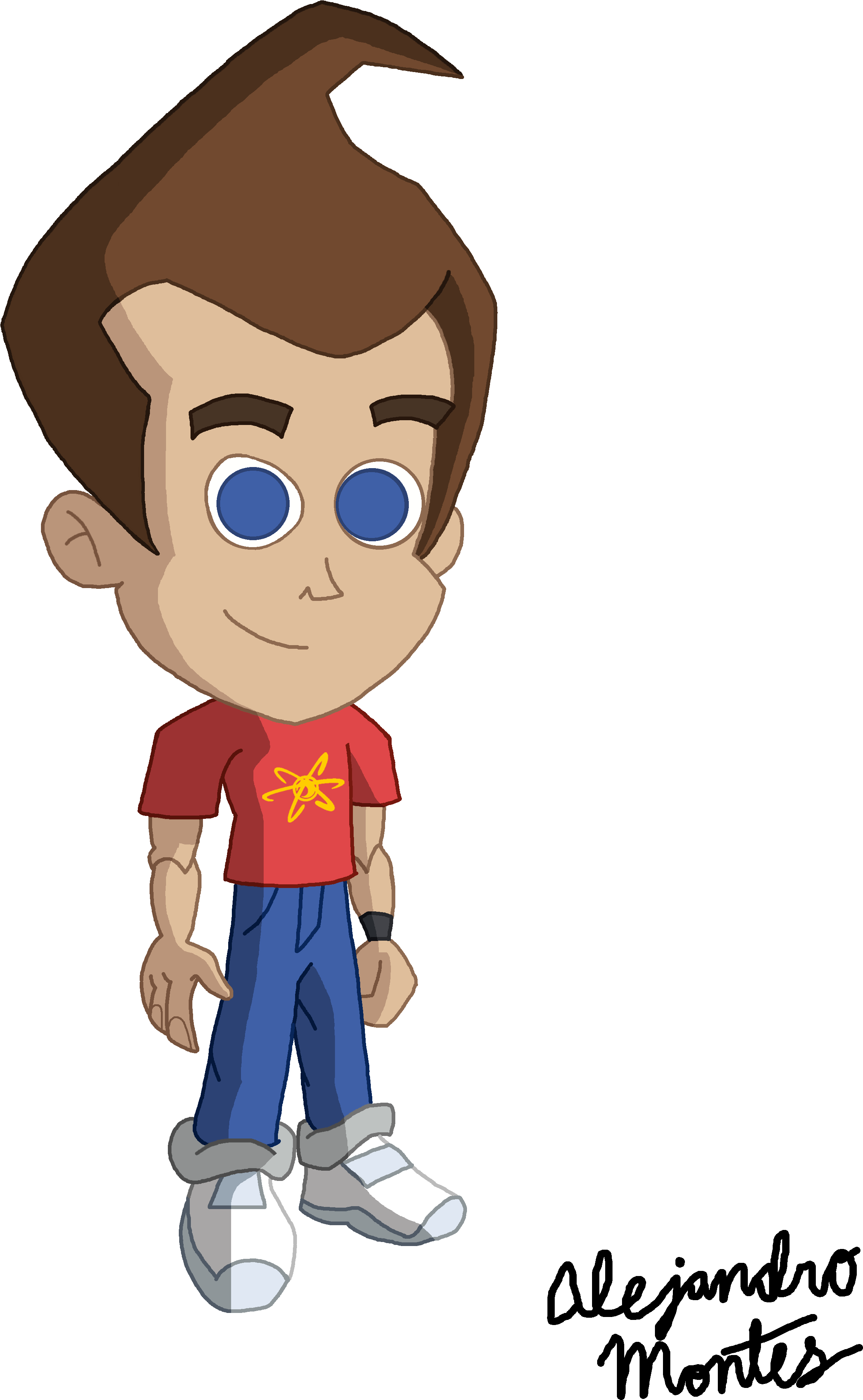 Jimmy Neutron By Alemon1097 - Spectacular Spider Man Art Style (3024x4032)
