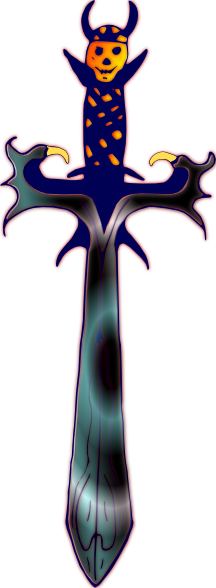Magic Sword Clip Art (216x588)