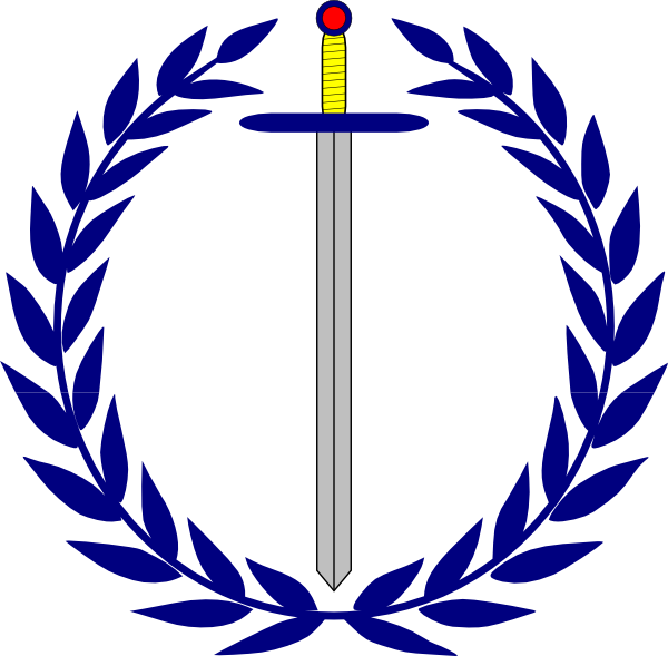 Sword Png - Wreath Vector Icon Png (600x589)
