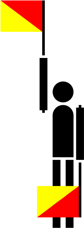 Delta Robot Clipart Icon Png - Semaphore Flag Signals D In Png (879x800)