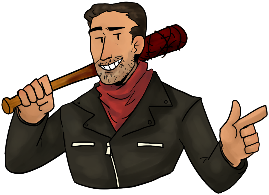 28 Collection Of Negan Cartoon Drawing - Negan Cartoon Drawing (1024x773)