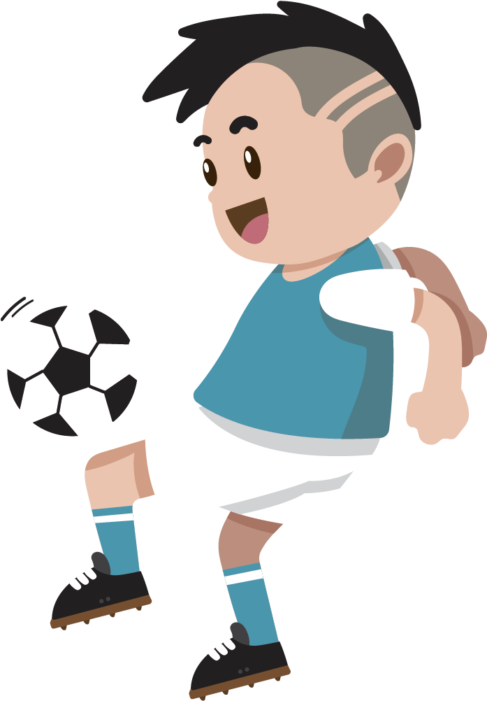 Vector Boy Playing Soccer - Trẻ Em Đá Bóng Vector (1134x1134)