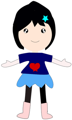 Happy Girl Illustration - Illustration (353x500)