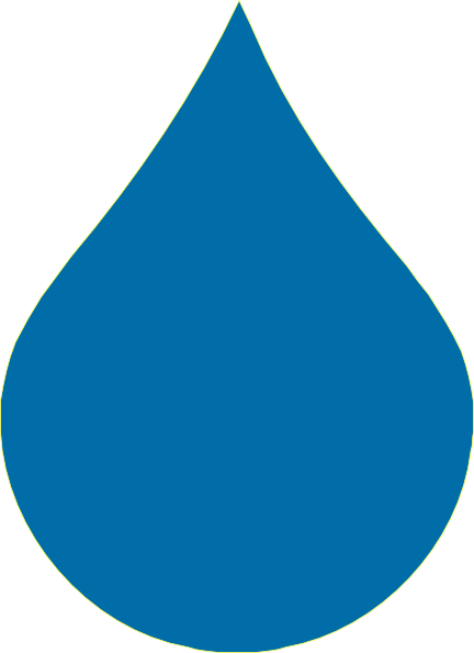 Blue Drop Clip Art At Clkercom Vector Online Royalty - Raindrop Clipart Png (432x595)