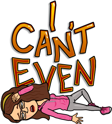 I Was Just Working Chronologically With The Video And - Can T Even Bitmoji (398x398)
