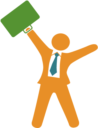 Sometimes It Is Really Easy To Get - Happy Employee Icon Png (367x450)