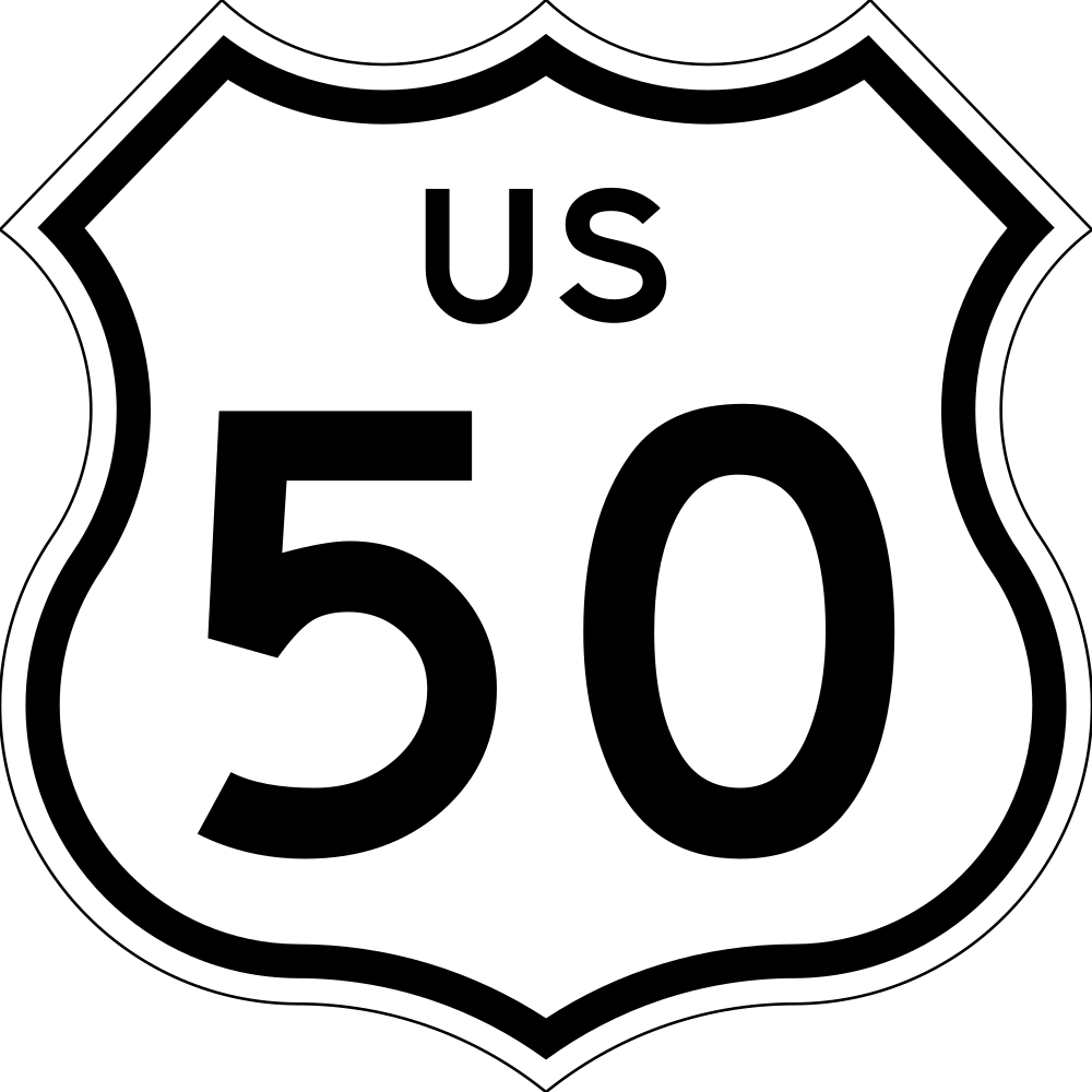 Open - Us Route 50 Sign (1200x1200)