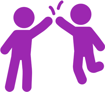 Staff Motivation And Capacity Building For Potential - High Five Silhouette Clipart (512x350)