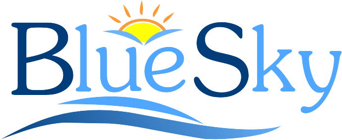 Blue Sky Travel Logo - Car Rental (689x283)