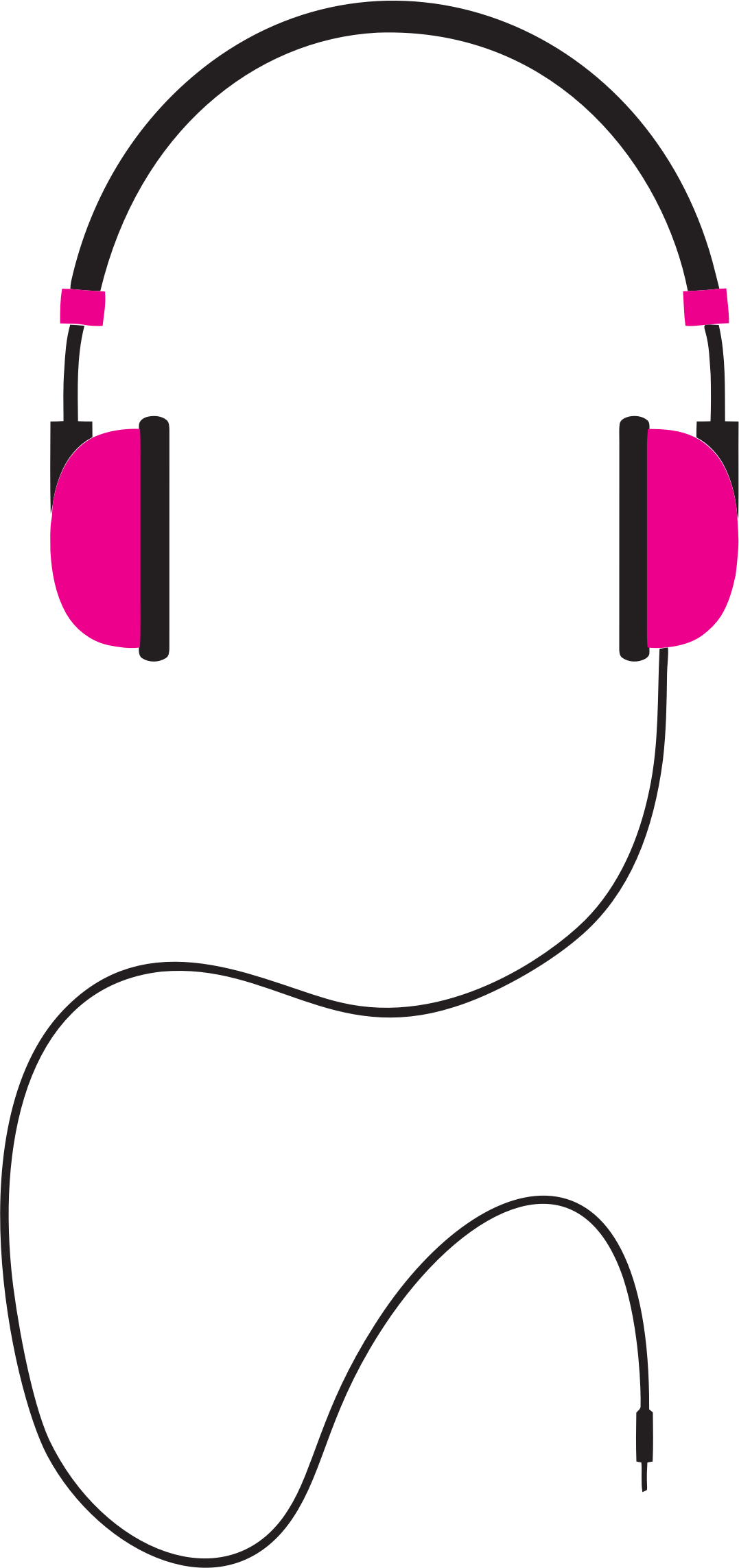 Big Image - Clip Art Headphones (1077x2287)
