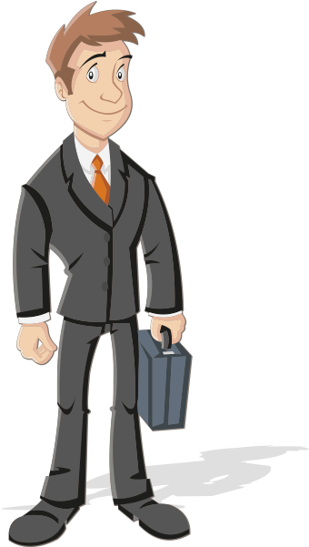 Businessperson Entrepreneur Clip Art - Cartoon (450x600)