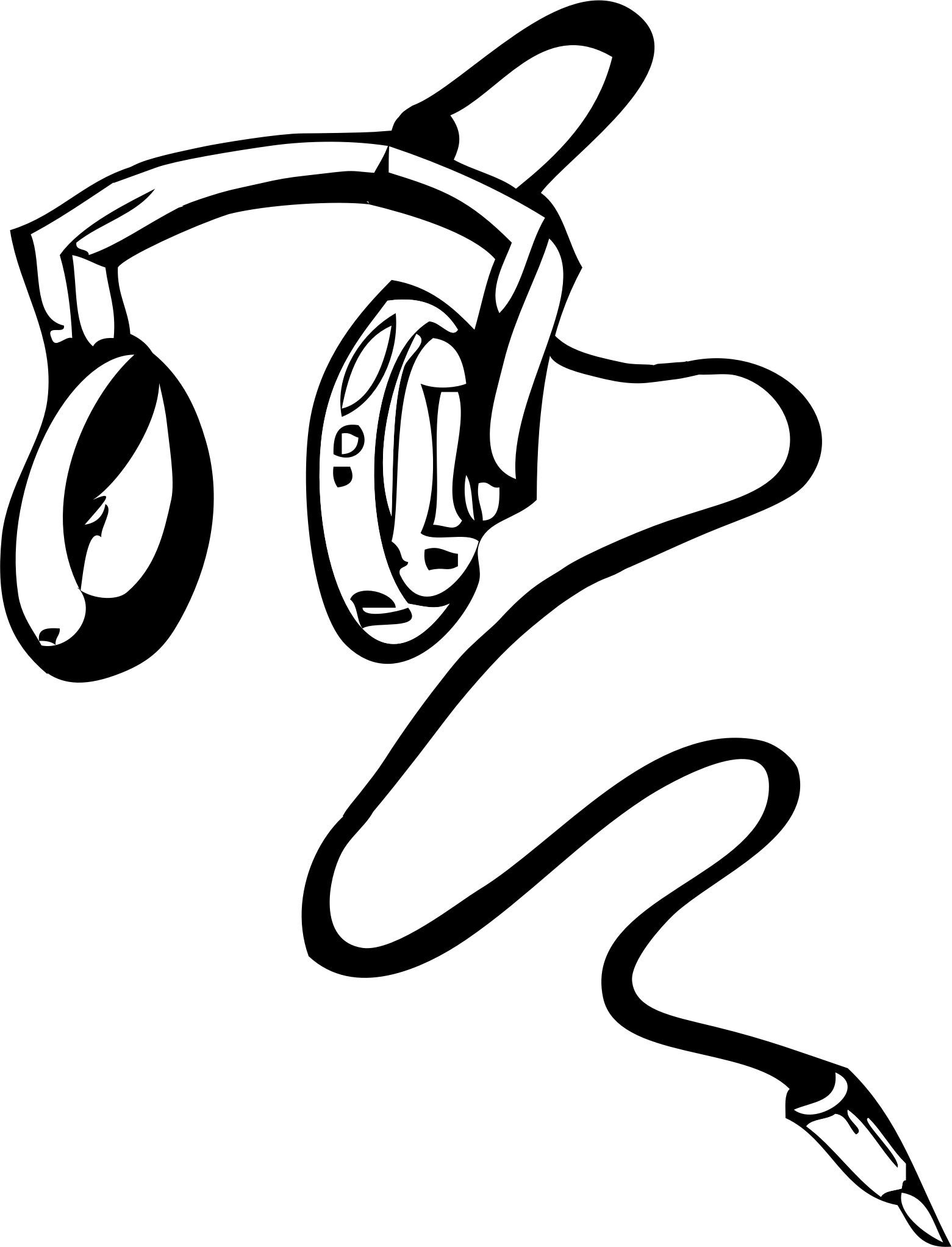 Png - Earphones Clipart Png (1561x2044)