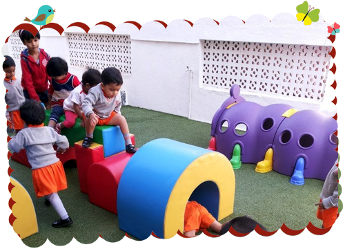 Play-school Is The Foundation Of Learning And Preparing - Kindergarten Outdoor Play Area India (500x360)