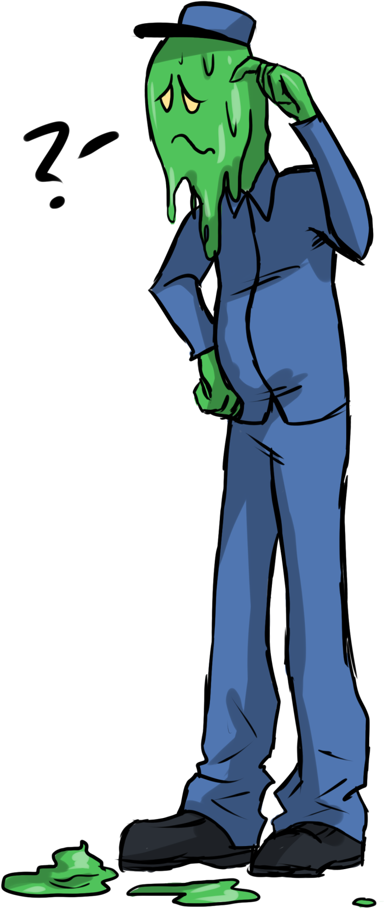 Poor Janitor Has No Idea Where All This Slime Is Coming - Undertale Mtt Resort Janitor (958x1920)