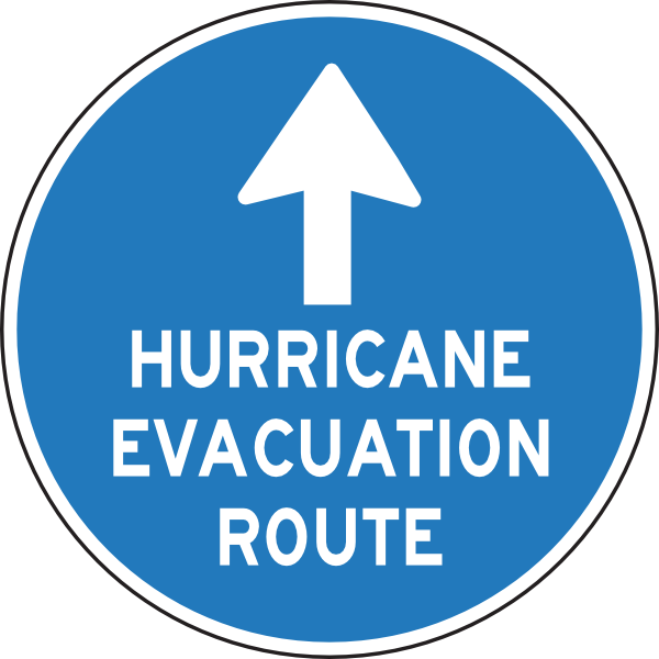 Hurricane Evacuation Route Clip Art - Planning For Tropical Storms (600x600)
