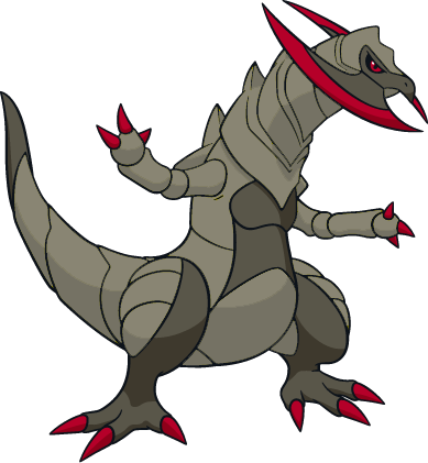 Shiny Haxorus Dream World Art By - Haxorus Shiny (389x421)