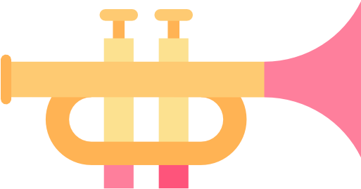Trumpet Free Icon - Trumpet Flat Png (512x512)