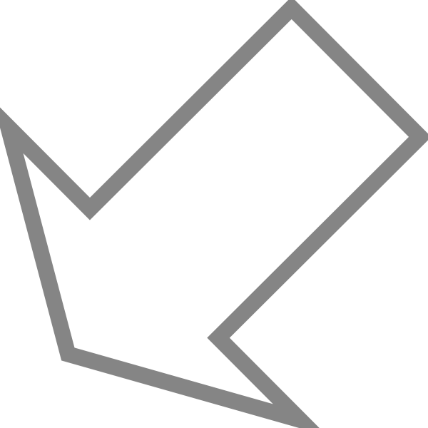 Free Vector Down Arrow Left Clip Art - Arrowing Pointing Down Left (600x600)
