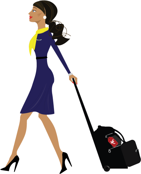 Flight Attendant Png Pic - Flight Attendant Png (655x576)