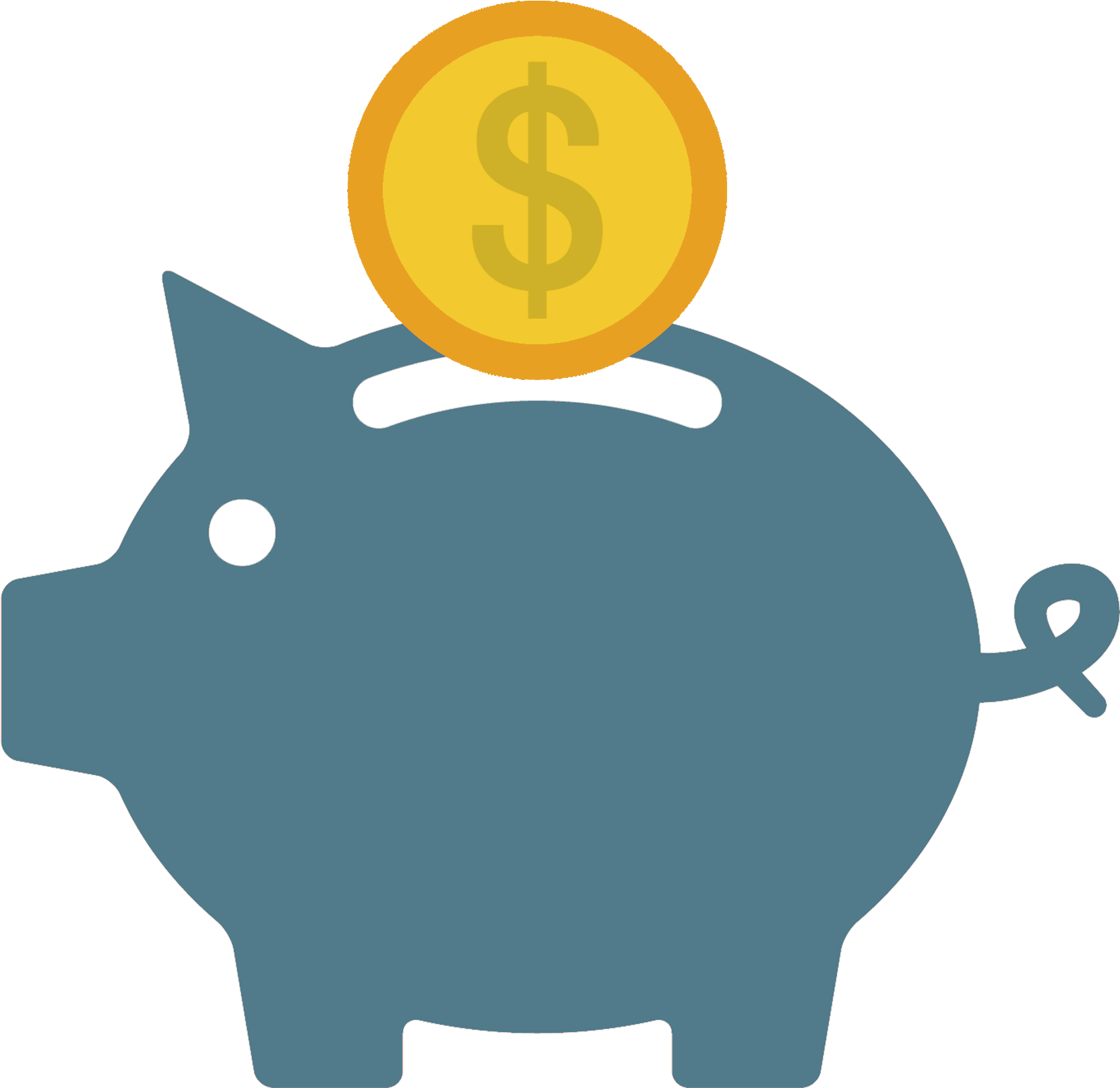 Save Money Piggy Bank Tile - Money Box Pig Icon (3333x3333)