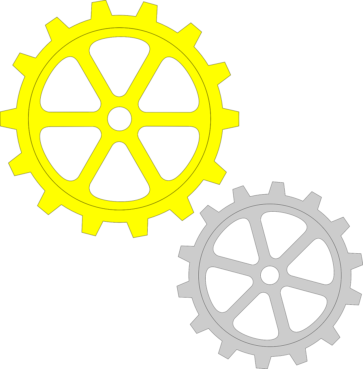 Gear Clip Art - Gear Clip Art (1259x1280)