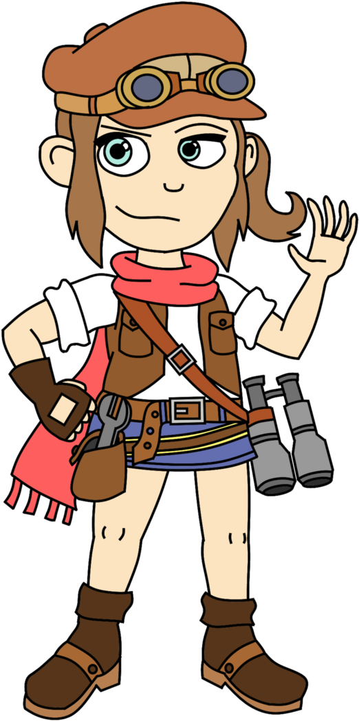 Steampunk Hat Kid By Jgamez Of Elzam - Cartoon (703x1136)