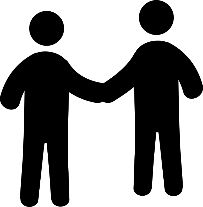 Pin Hands Shaking Clip Art - Suppliers Icon Png (784x800)