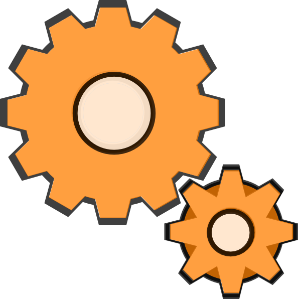 Cogs Clipart (594x596)