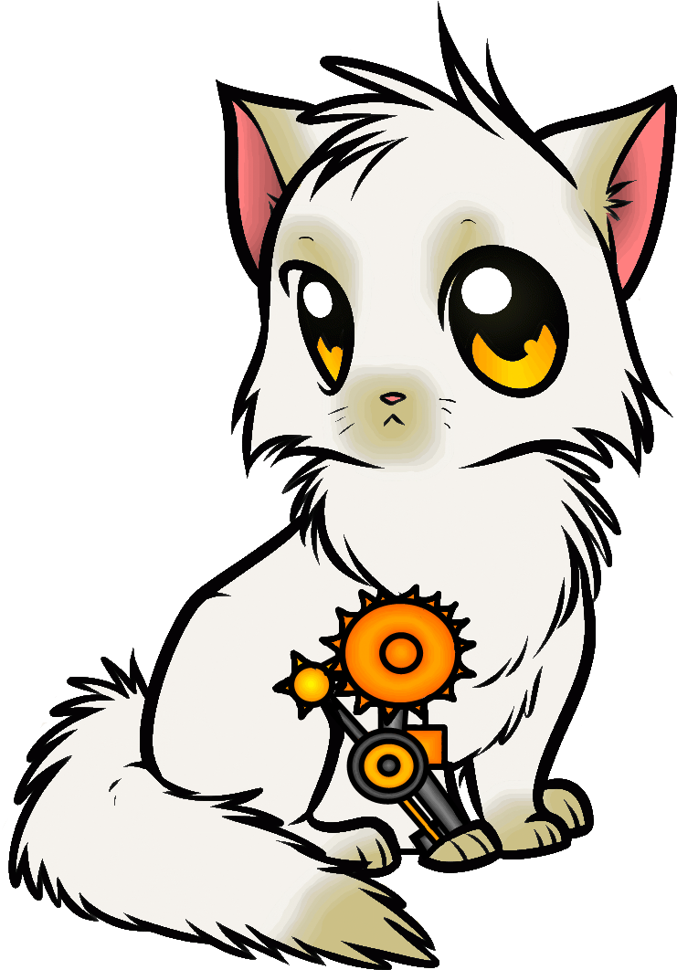 Steampunk Cat Drawings - Draw A Anime Cat (800x1070)