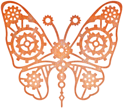 Cheery Lynn Dies - Cheery Lynn Designs B367 Gears Butterfly Die Cut (500x500)