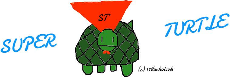 Super Turtle By 11thwholock - Illustration (1051x429)
